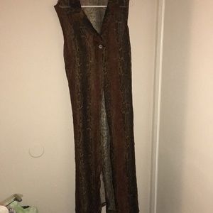 Very long sheer dress jacket